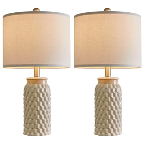 20.5" Ceramic Table Lamps Set of 2 (2 Count)