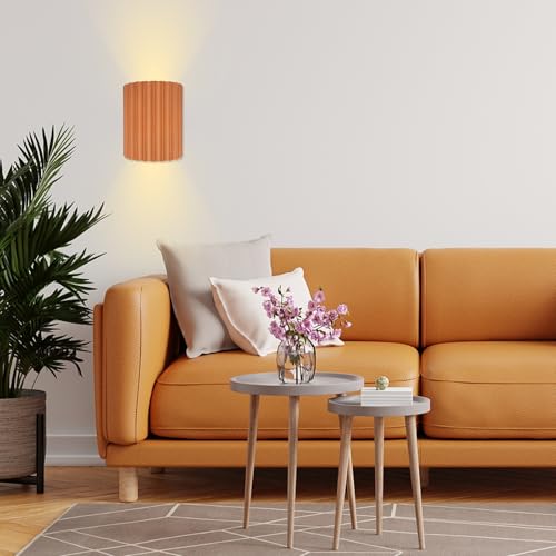 Modern LED Wall Sconce Minimalist Resin Wall Light Nordic Style Half