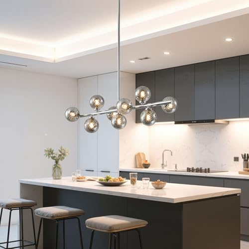 Mid Century Modern Sputnik Chandeliers