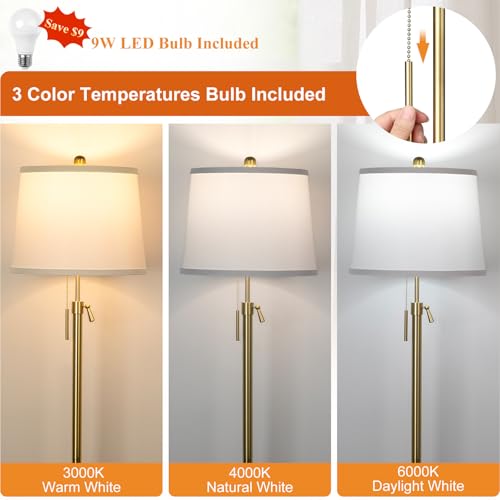 Gold Floor Lamp for Living Room