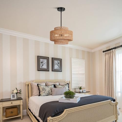 6" 41" Height Adjustable Farmhouse Chandelier Light Fixture