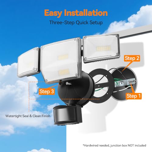 85W 10000LM Motion Sensor Outdoor Lights