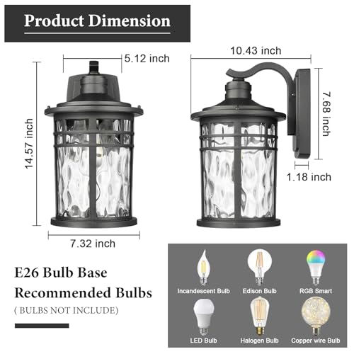 Large Outdoor Porch Lights Wall Mount