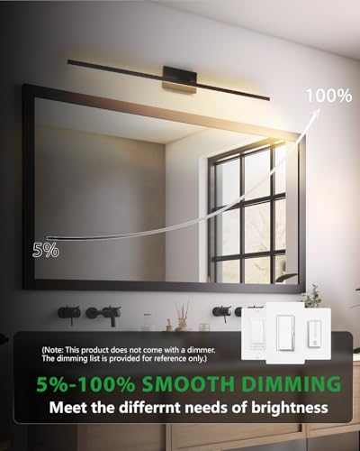 Modern LED Bathroom Vanity Light Over Mirror