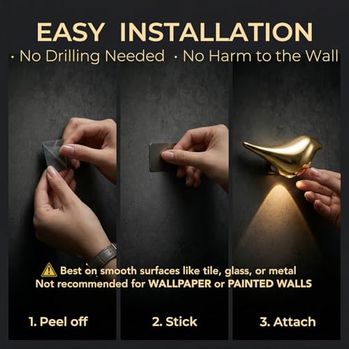2 Pack Golden Bird Wall Light (2 Count)
