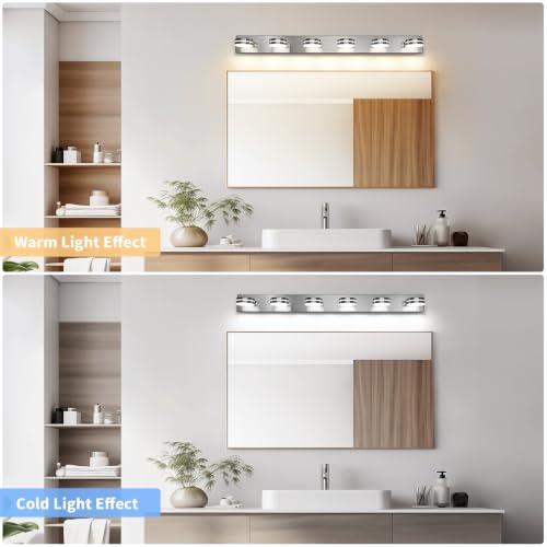 6 Light Brushed Nickel Vanity Light Fixtures