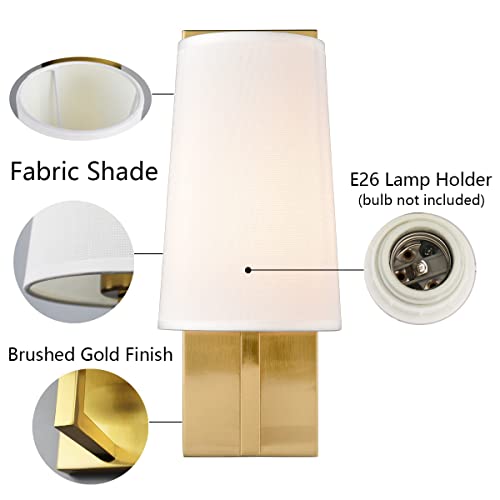 Mid Century Modern Gold Wall Sconces Set of 2 (2 Count)