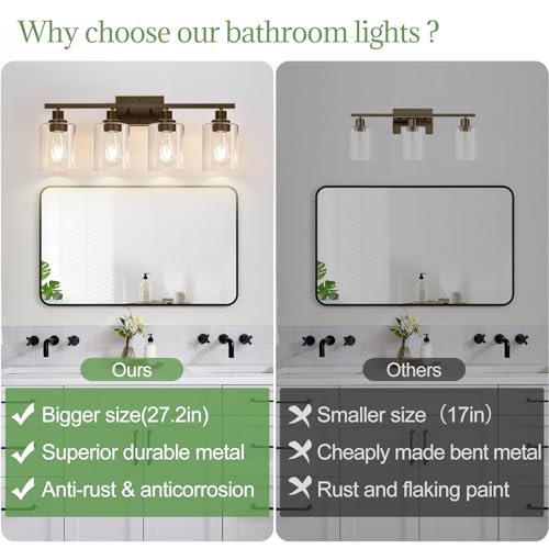 4 Light Bathroom Light Fixtures
