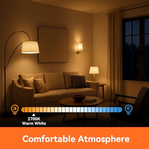 6 Pack LED Light Bulbs 60 Watt Equivalent (6 Count)