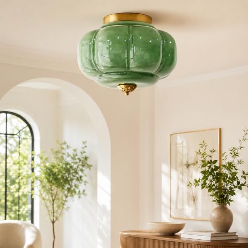 Mid Century Semi Flush Mount Ceiling Light Fixture