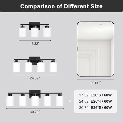 Black Bathroom Light Fixtures Vanity Lights Over Mirror