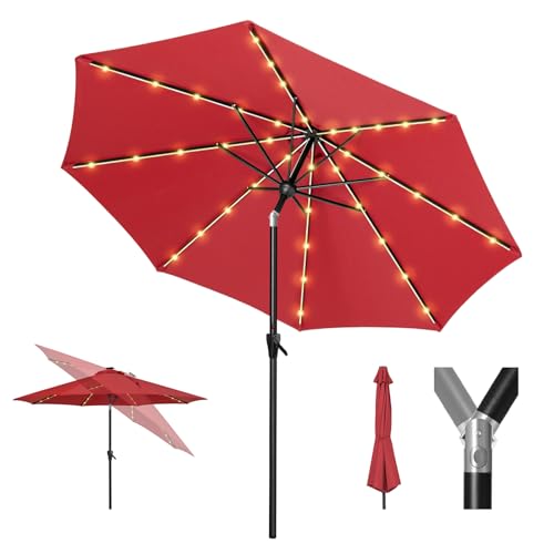 9ft Patio LED Umbrella with light