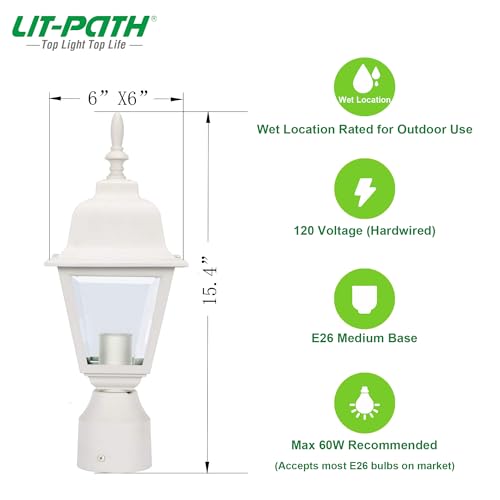 Outdoor Post Light (2 Count)