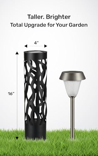 Secure Solar Bollard Pathway Lights (4 Count)