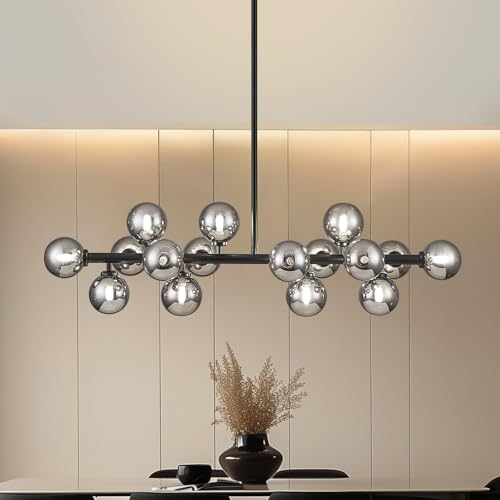 Glass Globe Sputnik Chandelier