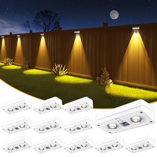 Solar Fence Lights 12 Pack (12 Count)