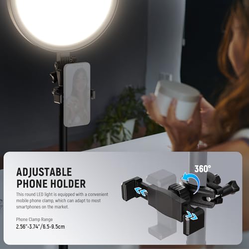 Basics 12" 24W Large Ring Light w 68" Stand