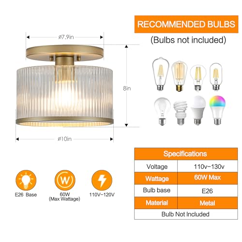Glass Ceiling Light