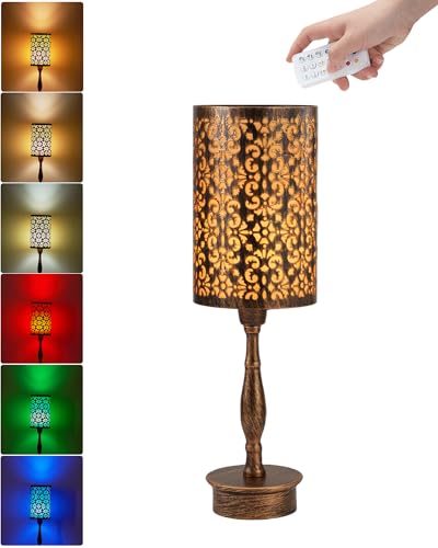 Vintage Cordless Table Lamp Rechargeable Battery Operated