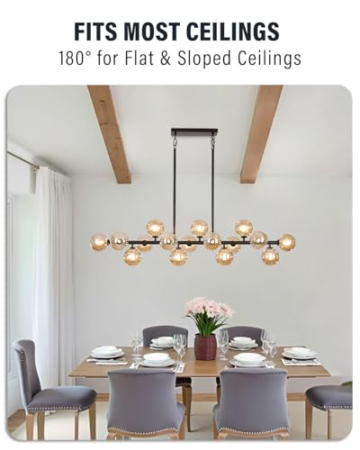 Large Linear Chandeliers for Dining Room Kitchen Island
