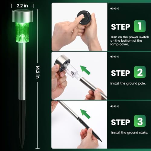 Green Solar Pathway Lights (20 Count)