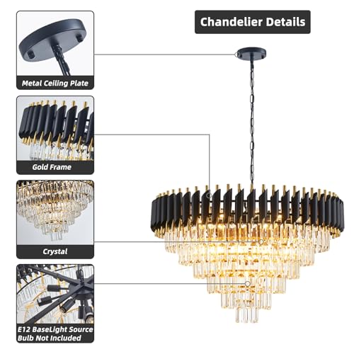 Modern Crystal Chandelier 6 Tiers