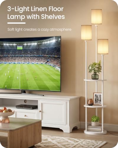 Floor Lamp with Shelves