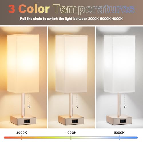 Bedside Lamp for Bedroom Set of 2 (2 Count)