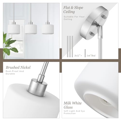 Brushed Nickel Pendant Lights Kitchen Island