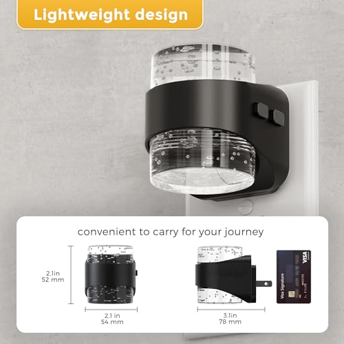 Night Light 2 Pack 3000K Bubble Night Lights Plug into Wall (2 Count)