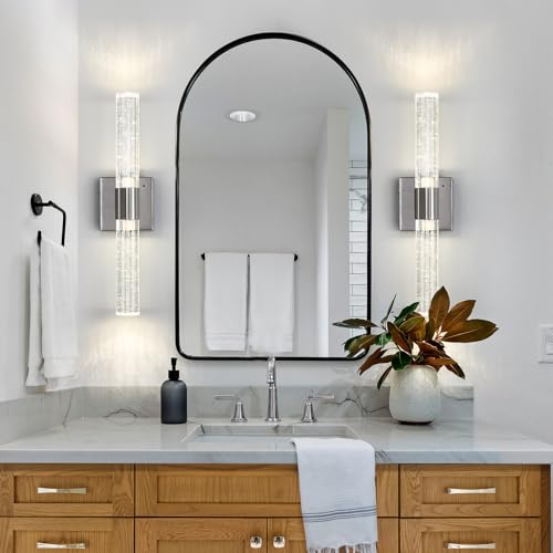 Wireless Wall Sconces Set of Two Battery Operated (2 Count)