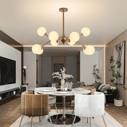 39" Reddsh Sand Gold Sputnik Chandelier 10