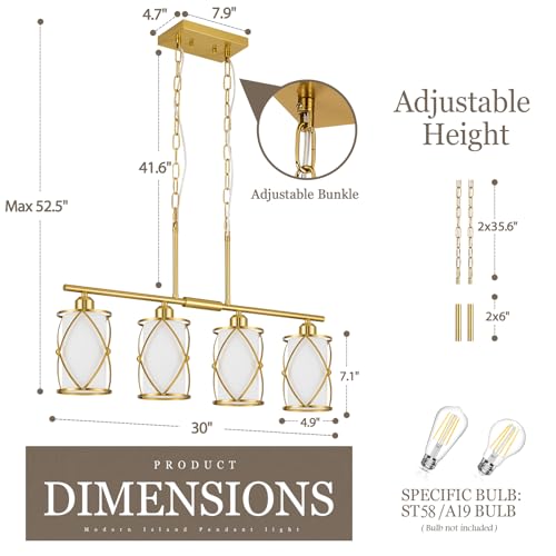 4 Light Kitchen Island Lighting