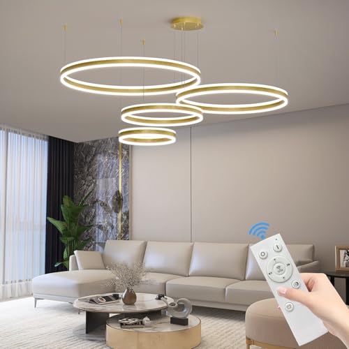 4 Ring Modern Ceiling Chandelier Light
