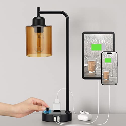 Industrial Small Desk Lamp for Nightstand