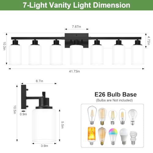 7 Light Bathroom Light Fixtures