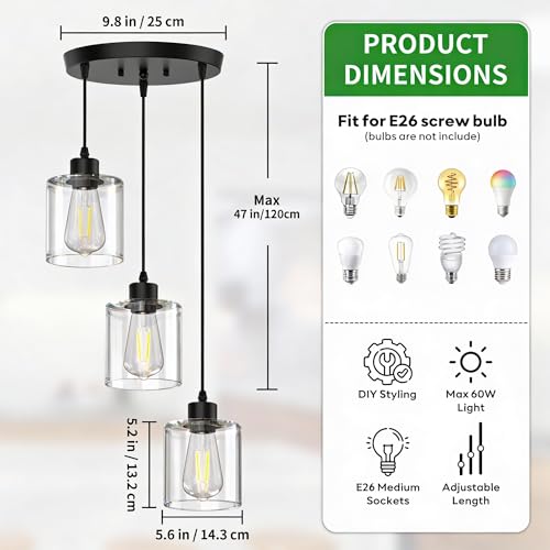 3 Light Pendant Lighting