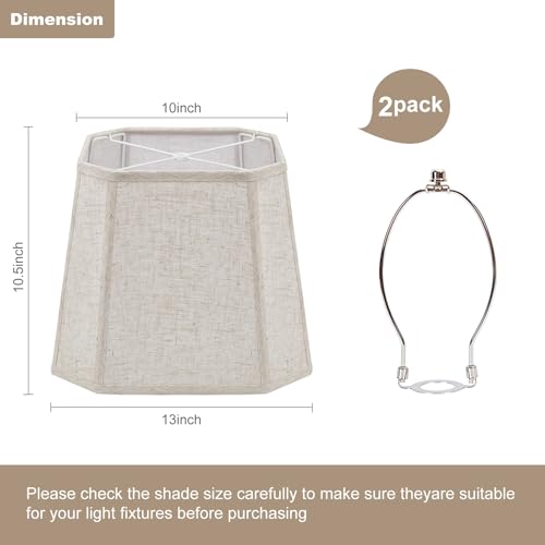 2 Pack Rectangular Lampshades (2 Count)