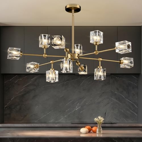 Sputnik Crystal Chandelier with 12