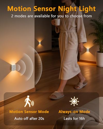 Rechargeable Motion Sensor Stair Lights Indoor (6 Count)