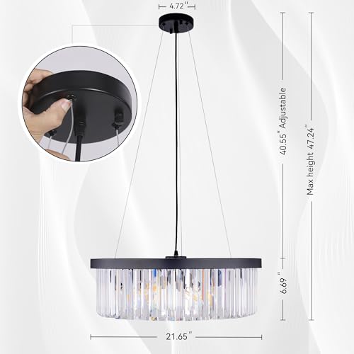Crystal Chandelier for Dining Room Modern Ceiling Lighting Fixture