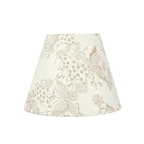 58903A Empire Uno Lamp Shade in Cream with Butterfly Pattern