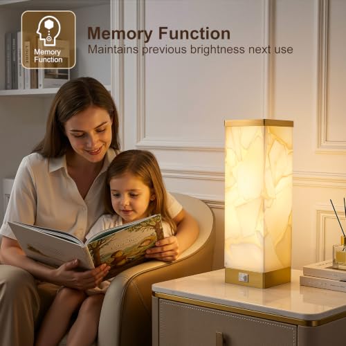 Alabaster Table Lamp for Living Room