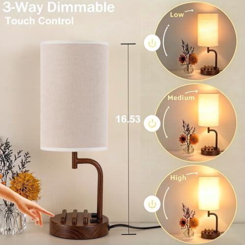 Touch Control USB Table Lamp with USB C