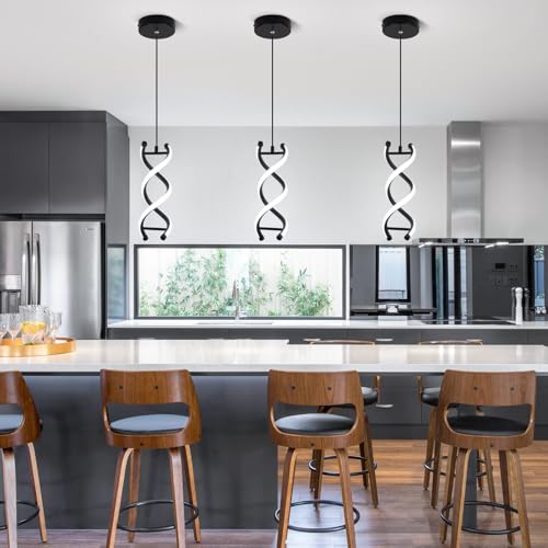Spiral Modern Pendant Light Fixture (2 Count)