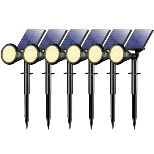 Solar Lights Outdoor Waterproof Flag Spotlights 6 Pack (6 Count)