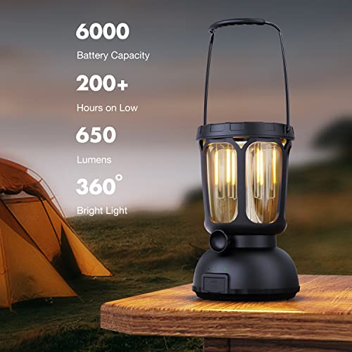 6000 LED Camping Lantern Rechargeable