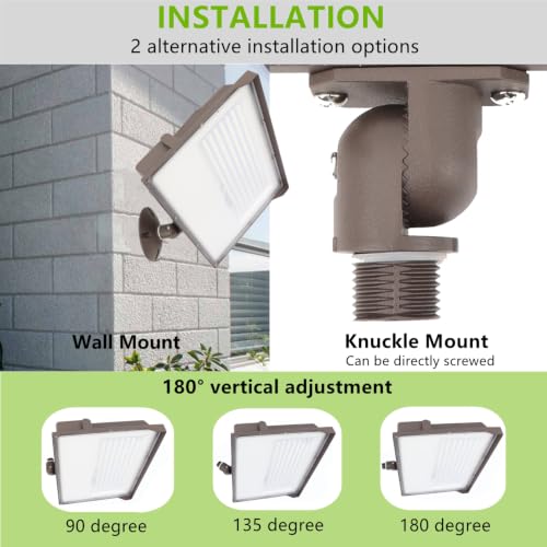 240W Outdoor LED Flood Light Dusk to Dawn with Knuckle