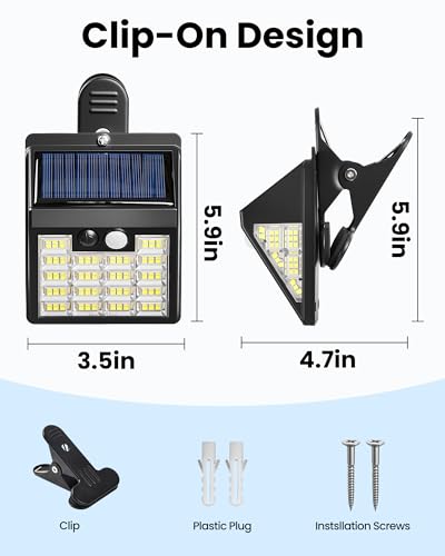 160LEDs Clip on Solar Lights Outdoor