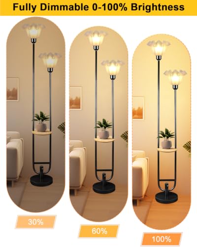 Dimmable Flower Floor Lamp for Living Room (2 Count)